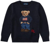 Maglia bambino Ralph Lauren blu in cotone | ViaMonte Shop