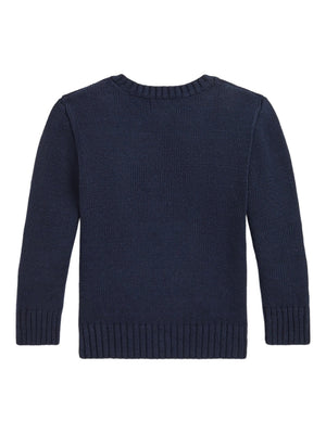 Maglia bambino Ralph Lauren blu in cotone | ViaMonte Shop