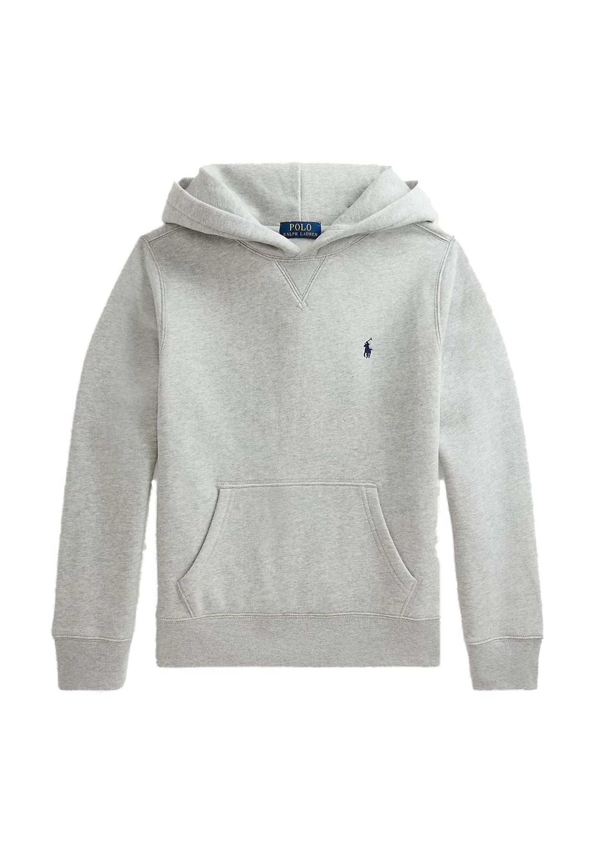 Felpa bambino Ralph Lauren Kids grigia in cotone | ViaMonte Shop