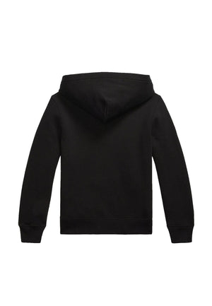 Felpa bambino Ralph Lauren Kids nera in cotone | ViaMonte Shop