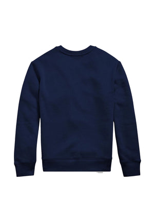 Felpa bambino Ralph Lauren Kids blu navy in cotone | ViaMonte Shop