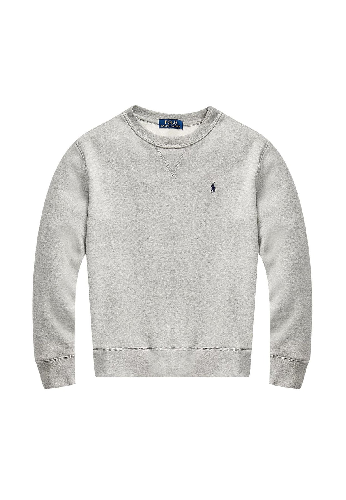 Felpa bambino Ralph Lauren Kids grigia in cotone | ViaMonte Shop