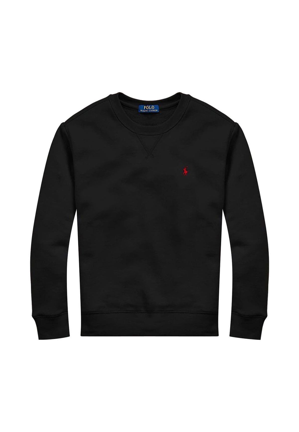 Felpa bambino Ralph Lauren Kids nera in cotone | ViaMonte Shop