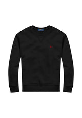 Felpa bambino Ralph Lauren Kids nera in cotone | ViaMonte Shop