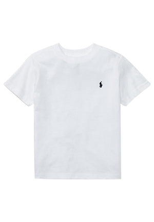 T-shirt bambino Ralph Lauren bianca in jersey di cotone | ViaMonte Shop