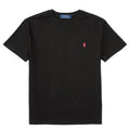 T-shirt bambino Ralph Lauren nera in jersey di cotone | ViaMonte Shop