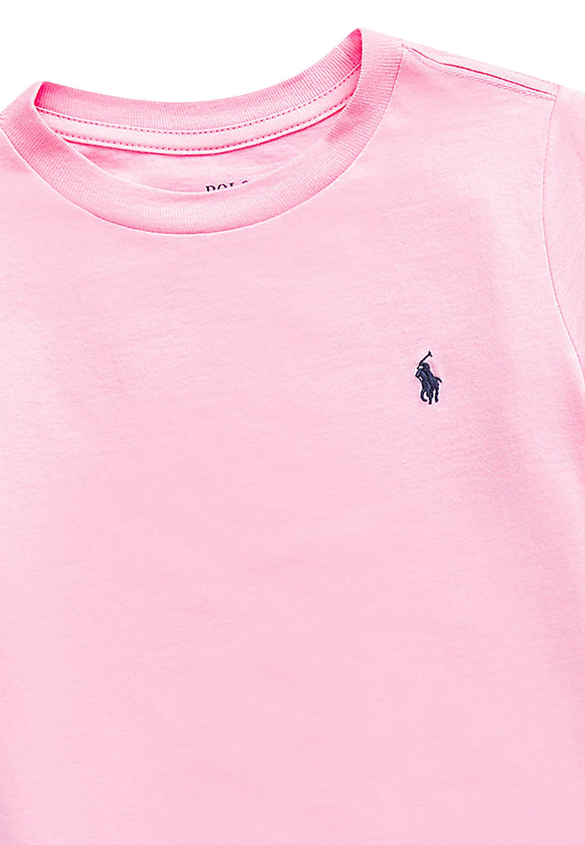 T-shirt bambino Ralph Lauren rosa in jersey di cotone | ViaMonte Shop