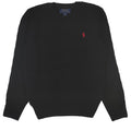 Maglia bambino Ralph Lauren nera in misto cashmere