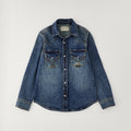 Camicia bambino Roy Rogers blu in denim