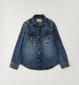 Camicia bambino Roy Rogers blu in denim