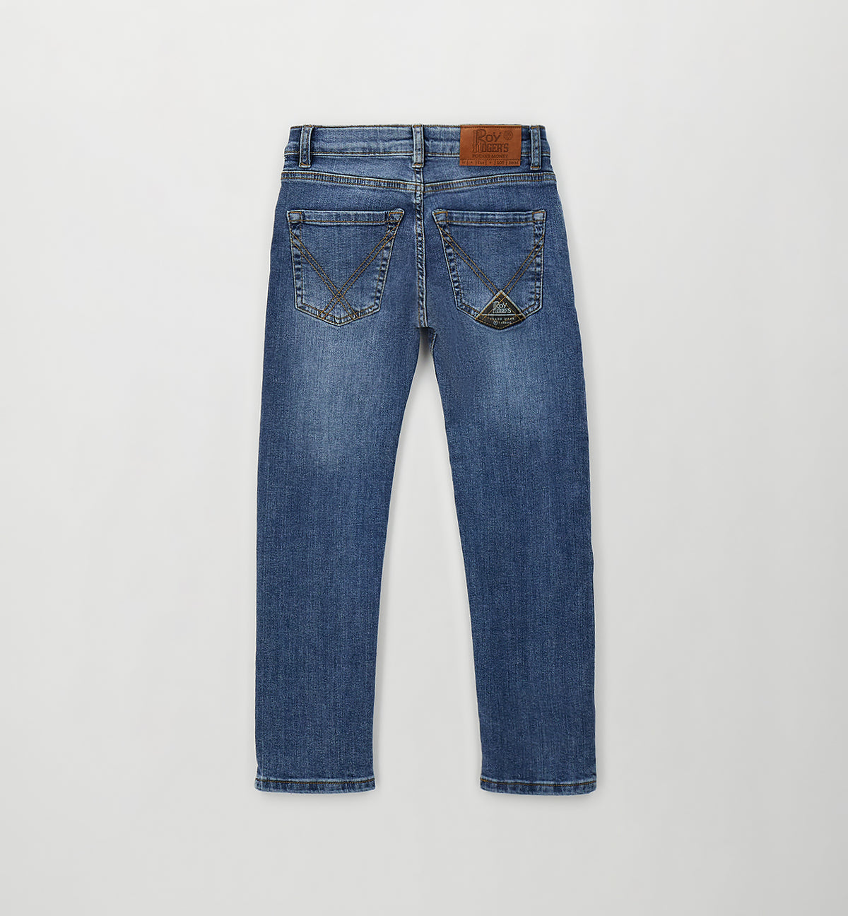 Jeans bambino Roy Rogers blu in denim di cotone | ViaMonte Shop