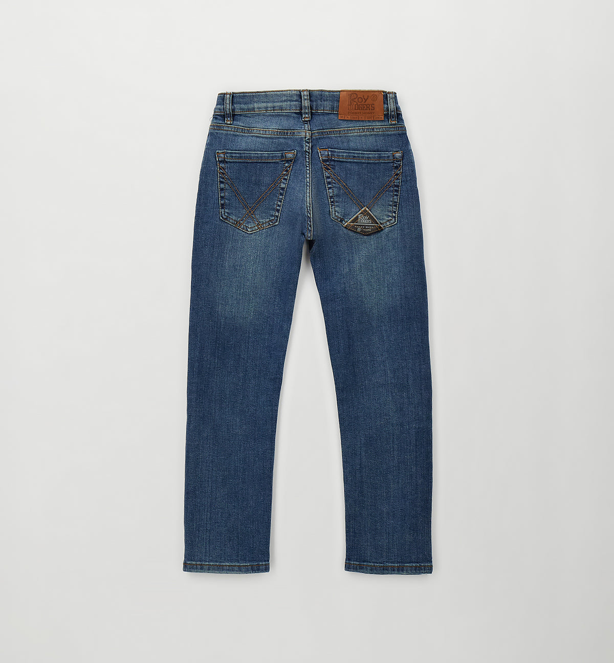 Jeans bambino Roy Rogers blu in denim di cotone