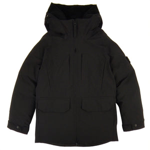 Giubbino bambino Stone Island nero con cappuccio | ViaMonte Shop