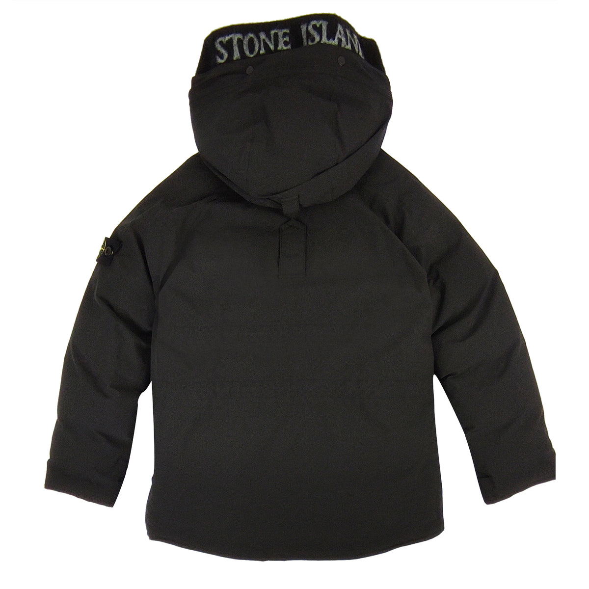 Giubbino bambino Stone Island nero con cappuccio | ViaMonte Shop