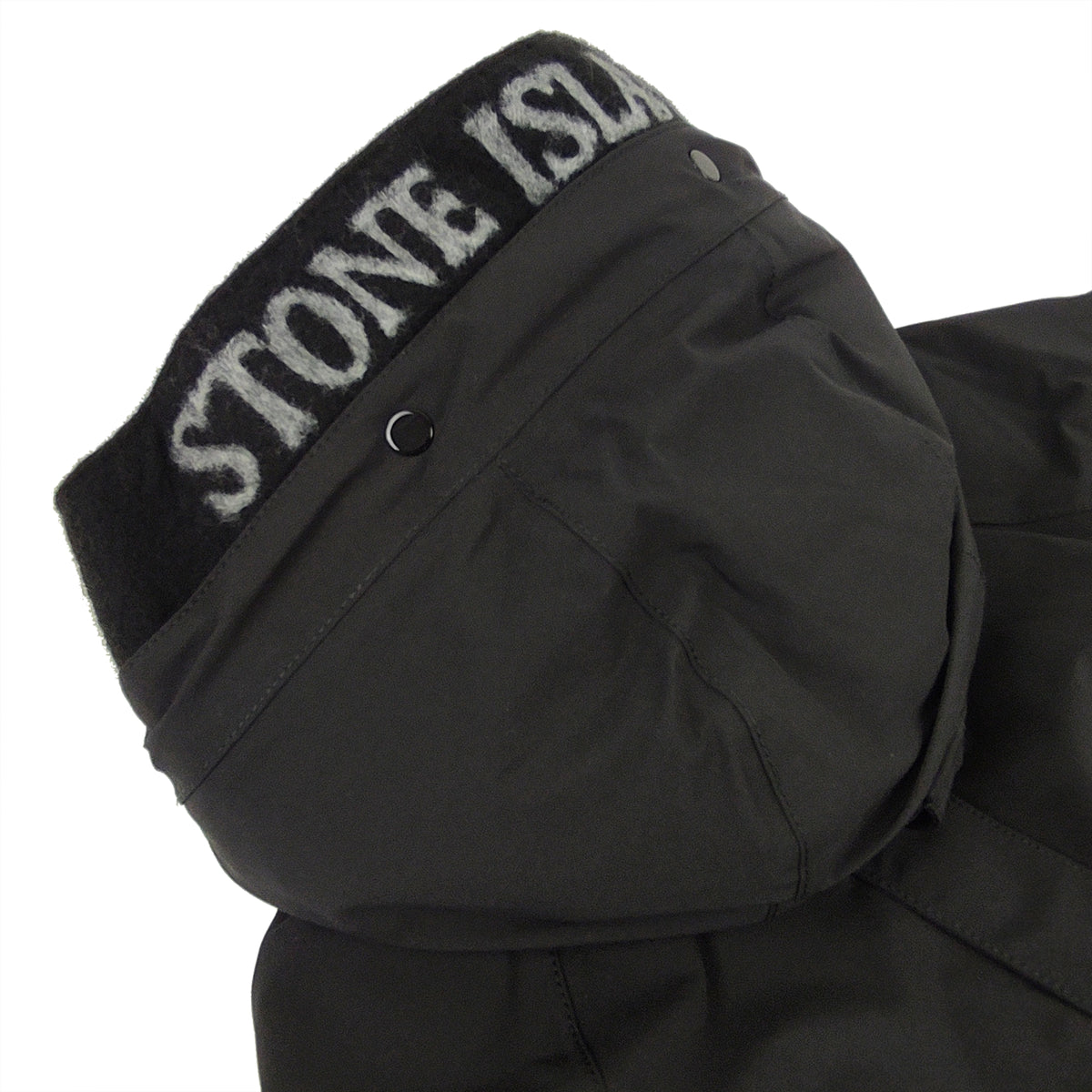 Giubbino bambino Stone Island nero con cappuccio | ViaMonte Shop