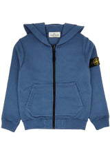 Felpa bambino Stone Island blu in cotone | ViaMonte Shop