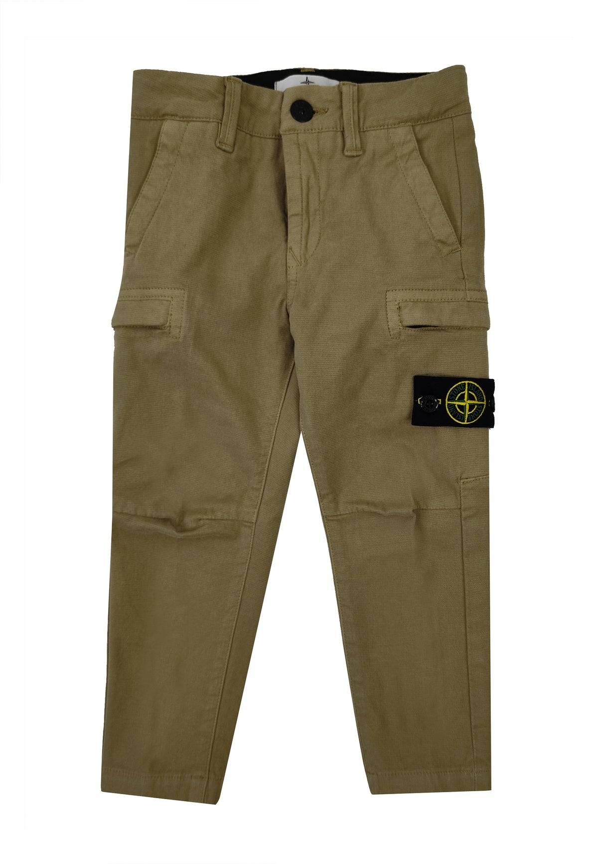 Pantalone bambino Stone Island beige in cotone | ViaMonte Shop