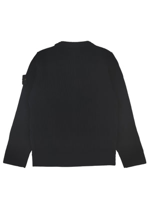 Maglia bambino Stone Island blu in pura lana