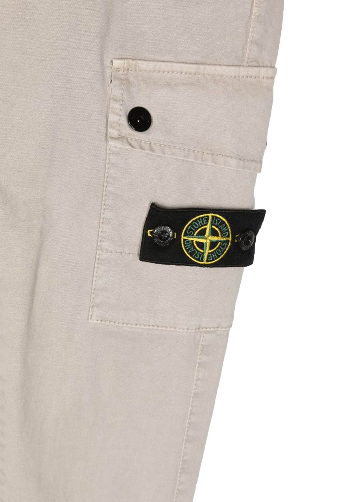 Pantalone bambino Stone Island beige in cotone