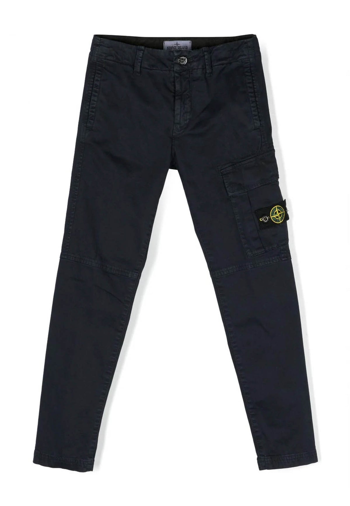 Pantalone bambino Stone Island blu navy in cotone