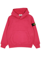 Felpa bambino Stone Island corallo in cotone | ViaMonte Shop