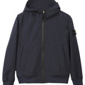 Giubbino bambino Stone Island nero in tessuto tecnico | ViaMonte Shop