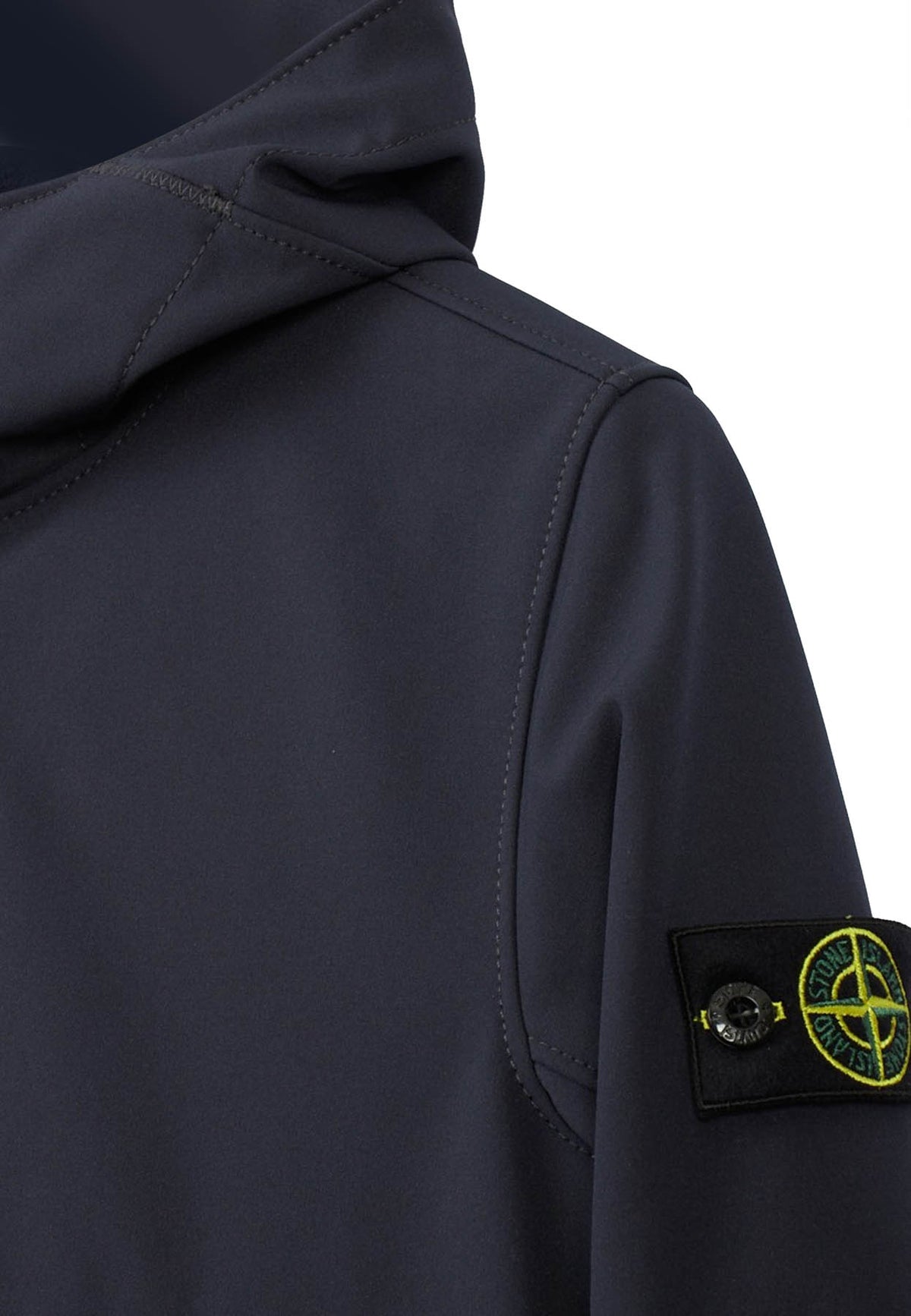 Giubbino bambino Stone Island nero in tessuto tecnico | ViaMonte Shop