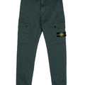 Pantalone bambino Stone Island verde petrolio in cotone