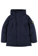 Giubbino bambino Stone Island blu in nylon | ViaMonte Shop