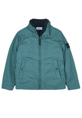 Giubbino bambino Stone Island verde in tessuto tecnico | ViaMonte Shop