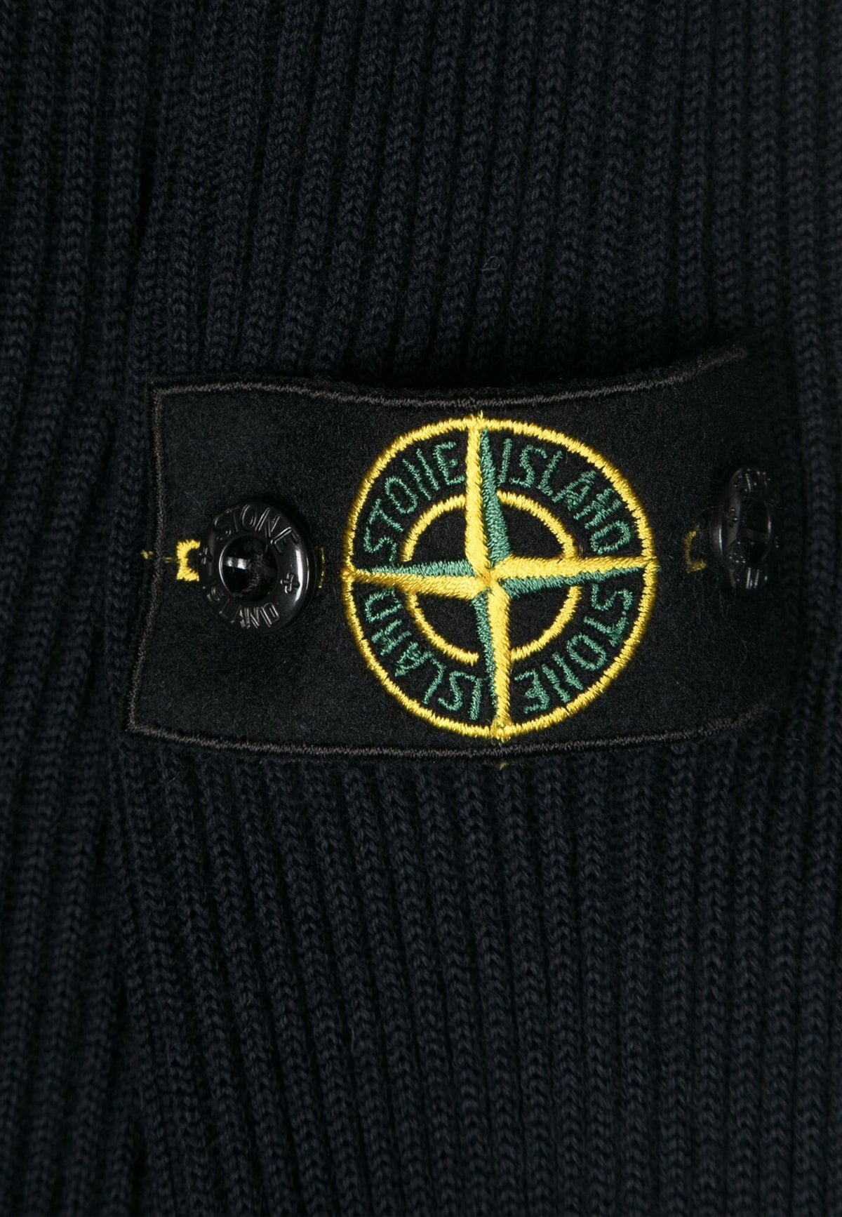 Maglia bambino Stone Island nera in lana | ViaMonte Shop
