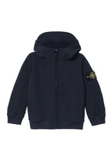 Giubbino bambino Stone Island blu navy in tessuto tecnico | ViaMonte Shop