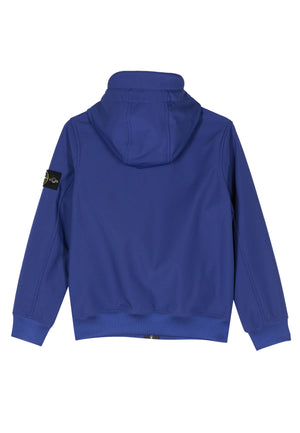 Giubbino bambino Stone Island bluette in tessuto tecnico | ViaMonte Shop