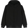 Giubbino bambino Stone Island nero in tessuto tecnico | ViaMonte Shop