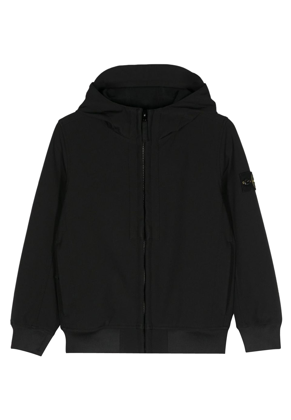 Giubbino bambino Stone Island nero in tessuto tecnico | ViaMonte Shop