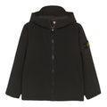 Giubbino bambino Stone Island nero in tessuto tecnico