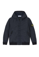 Giubbino bambino Stone Island blu in nylon | ViaMonte Shop