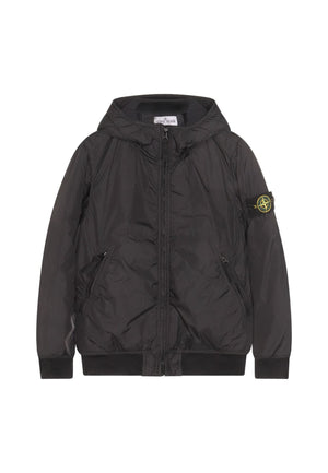 Giubbino bambino Stone Island nero in nylon