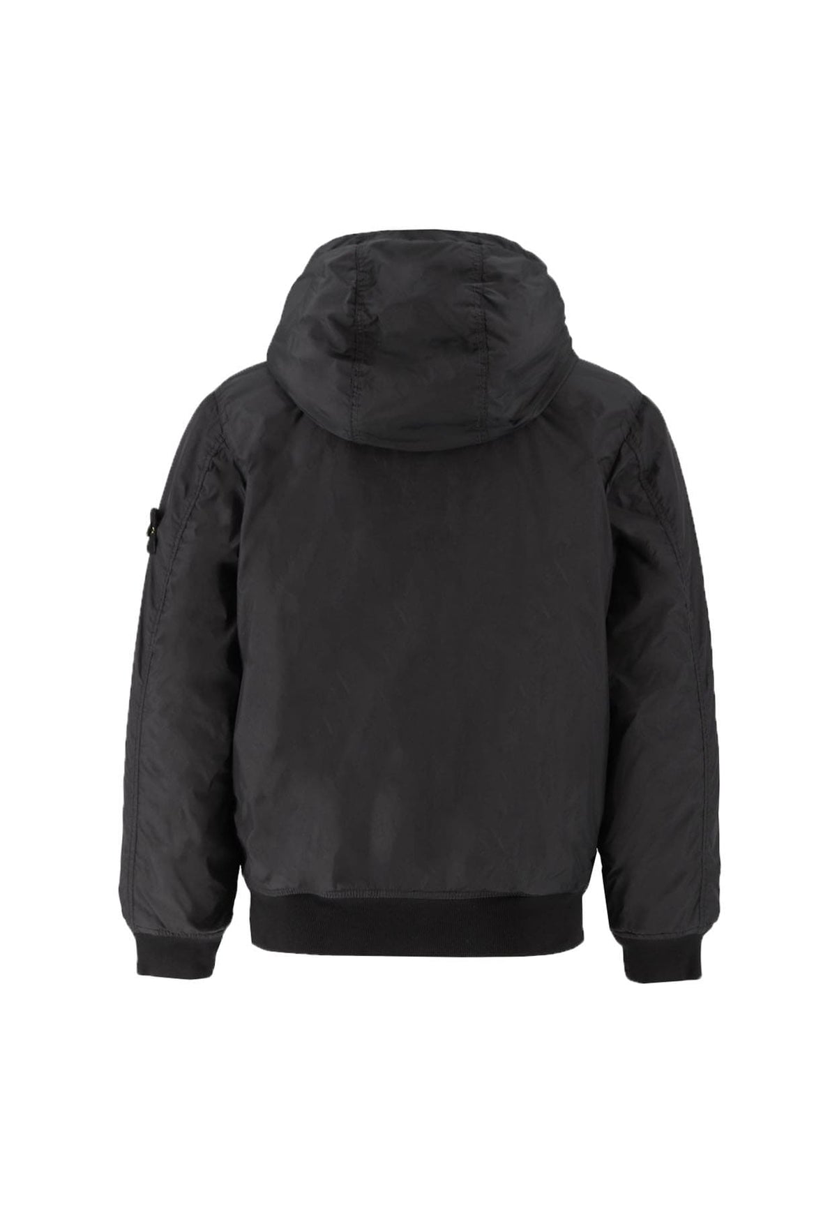 Giubbino bambino Stone Island nero in nylon