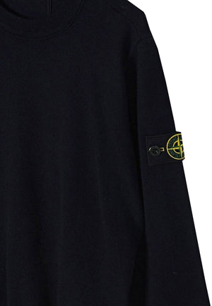 Maglia bambino Stone Island nera in lana | ViaMonte Shop