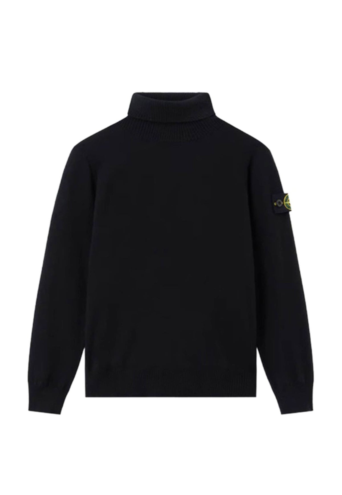 Maglia bambino Stone Island nera in lana | ViaMonte Shop