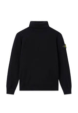 Maglia bambino Stone Island nera in lana | ViaMonte Shop