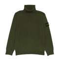 Maglia bambino Stone Island verde in lana | ViaMonte Shop