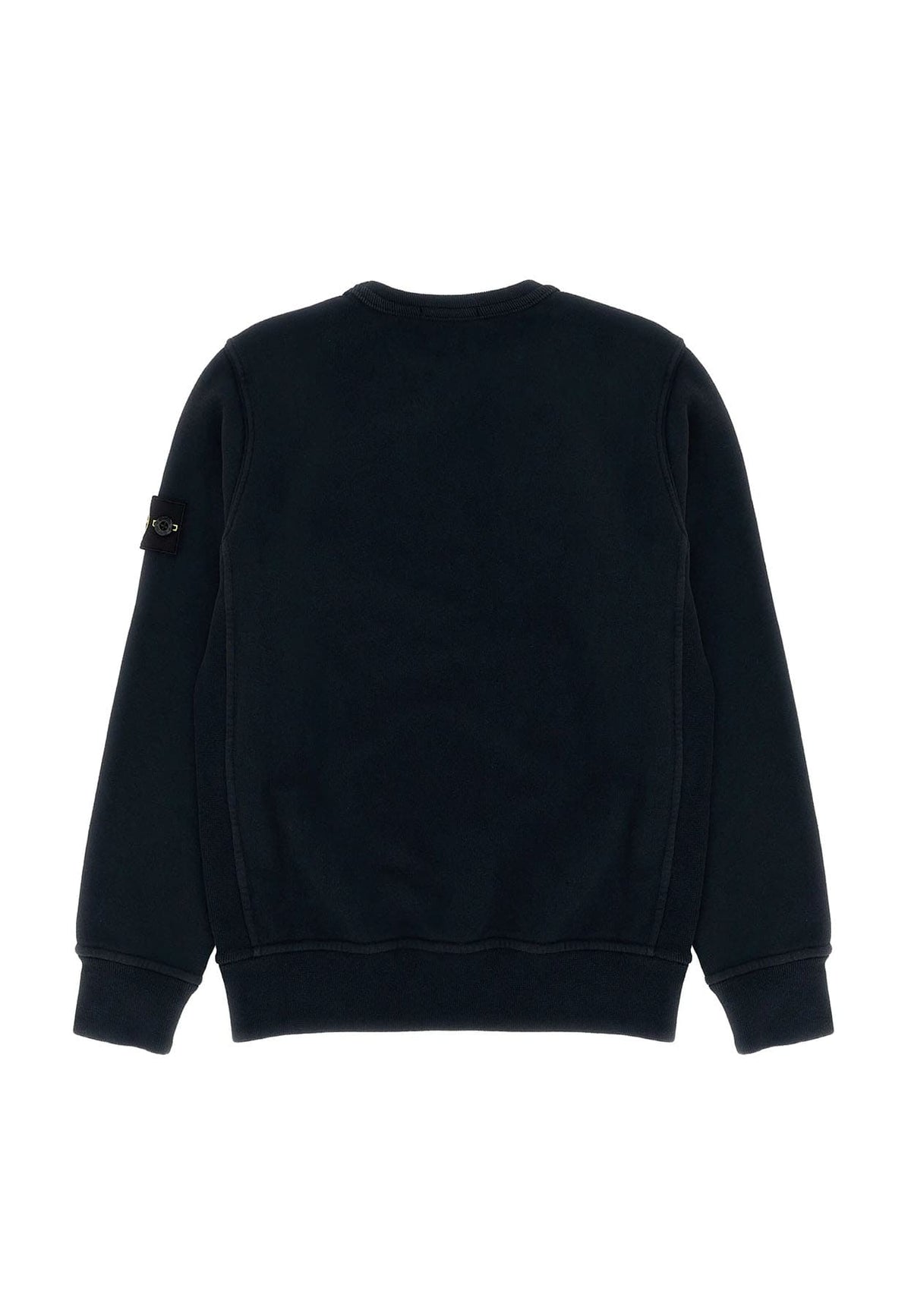 Felpa bambino Stone Island blu in cotone