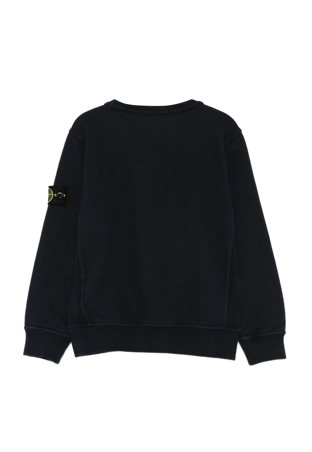 Felpa bambino Stone Island nera in cotone | ViaMonte Shop