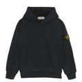 Felpa bambino Stone Island blu in cotone