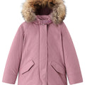 Woolrich kids giacca Arctic Racoon Parka dalia bambina in tessuto Ramar