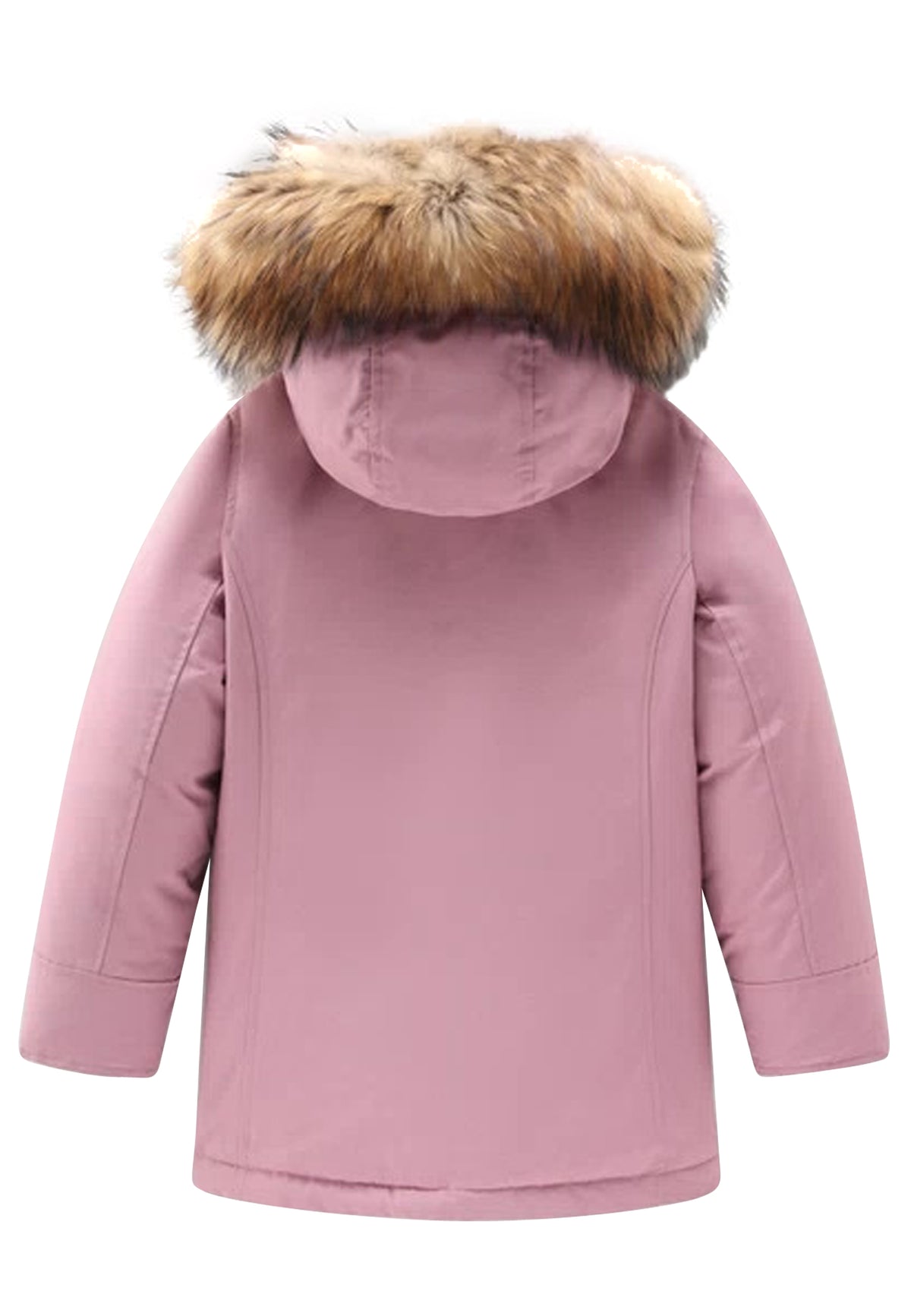 Woolrich kids giacca Arctic Racoon Parka dalia bambina in tessuto Ramar