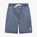 Costume blu effetto denim Aquascutum in nylon elasticizzato | ViaMonte Shop