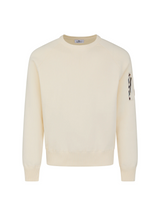Aquascutum Cotton Knit Crewneck Sweater - Old White